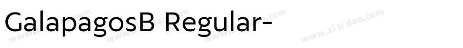 GalapagosB Regular字体转换